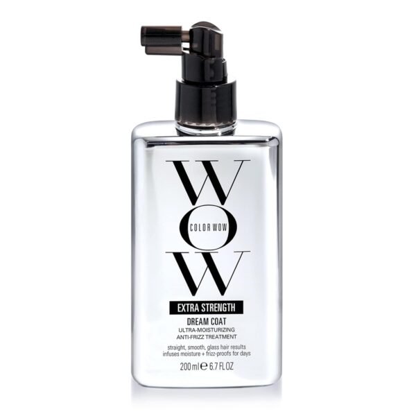 COLOR WOW Extra Strength Dream Coat – Powerful ultra moisturizing, anti humidity treatment for extremely frizz prone hair| glassy smooth, straight + resistant styles up to 3-4 washes
