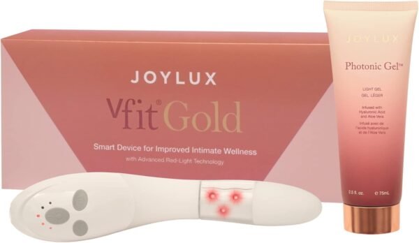 vFit and Photonic Gel Set, Red LED Light Intimate Health Device for Women, Wellness System for Menopausal Women & New Moms, Promotes Natural Hydration, Helps Tighten Pelvic Floor (2-Pack Set)