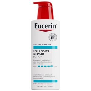613dmuUSjSL._SL1500_.jpg Eucerin Intensive Repair Body Lotion for Dry Skin with Alpha Hydroxy, Body Moisturizer for Very Dry Skin, Moisturizes, Exfoliates and Conditions, Paraben Free and Fragrance Free, 16.9 Fl Oz Bottle