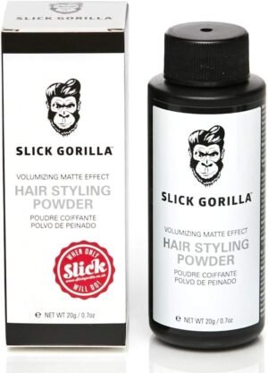 Slick Gorilla Hair Styling Texturizing Powder – 0.70 oz (20g) for Volume, Matte Finish, and All-Day Hold