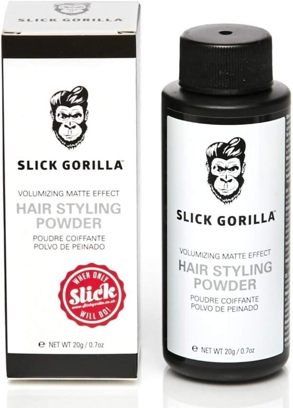 Slick Gorilla Hair Styling Texturizing Powder – 0.70 oz (20g) for Volume, Matte Finish, and All-Day Hold