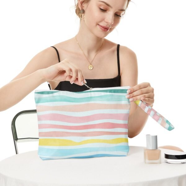 614WRQA9kML._SL1200_.jpg Fokongna Wet Dry Bag, Wet Bag for Swimsuit Travel Beach Bag, Diaper Bag Toiletry Bag Waterproof Large Makeup Bag, Zipper Pouch for Women Girls Sister Friends Wet Bag Starfish Sea Beach rainbow Gifts