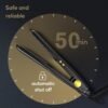 614aQ9P2V8L._AC_SL1500_.jpg Terviiix Mini Flat Iron for Short Hair Temperature Adjustable, 1/2 Inch Mini Small Portable Ceramic Travel Hair Straightener for Men, Black