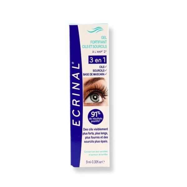 614ilu1ImdL._SL1500_.jpg Ecrinal ANP2+ Strengthening Lash Gel - 3 in 1 Eyelash and Eyebrow Serum for Fuller, Thicker, Stronger Lashes, Eye Brow Clear Gel, Mascara Base, Suitable for Sensitive Eyes & Contact Lens Wearers, 9ml
