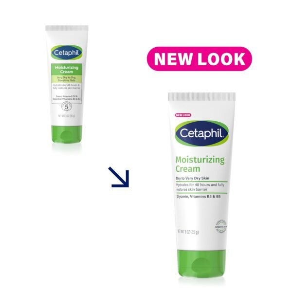 614xwU56ofL._SL1500_.jpg Cetaphil Face & Body Moisturizer, Hydrating Moisturizing Cream for Dry to Very Dry, Sensitive Skin, NEW 3 oz Pack of 3, Fragrance Free, Non-Comedogenic, Non-Greasy