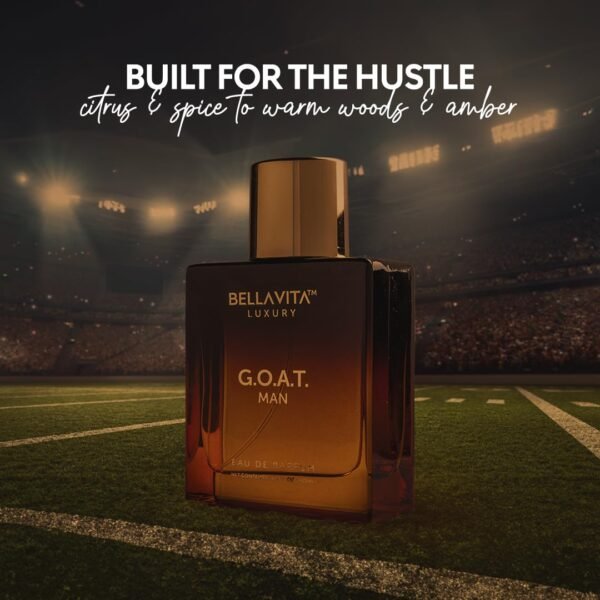 615GBIH12L._SL1080_.jpg BellaVita Luxury G.O.A.T. Men's Eau De Parfum (3.4 fl.oz) | Natural Refreshing Notes of Bergamot, Lavender & Patchouli Oriental | Fresh Perfume for Men of All Time | Long-Lasting Perfume for Mens EDP
