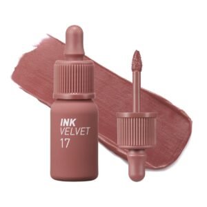 615i-YKxjFL._SL1200_.jpg Peripera Ink the Velvet Lip Tint - High Pigment Color, Longwear, Weightless, Not Animal Tested, Gluten-Free, Paraben-Free (017 ROSY NUDE)