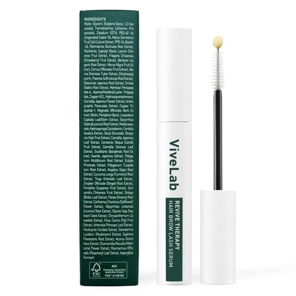 Biotin Lash Serum - Eyelash and Eyebrow Growth Serum for Thicker, Fuller Lashes and Brows, Korean Dermatologist-Developed, 0.35oz