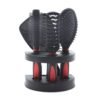 6179f4DVXHL._SL1000_.jpg Set of 5 Hair Combs Set Professional Salon Hair Cutting Brushes Sets Salon Hairdressing Styling Tool Mirror And Holder Stand Set Dressing Comb Kits for