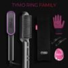 617UmzKadBL._SL1500_.jpg Hair Straightener Brush, TYMO Ring Hair Straightener Comb Straightening Brush for Women with 5 Temps 20s Fast Heating & Dual Voltage, Black