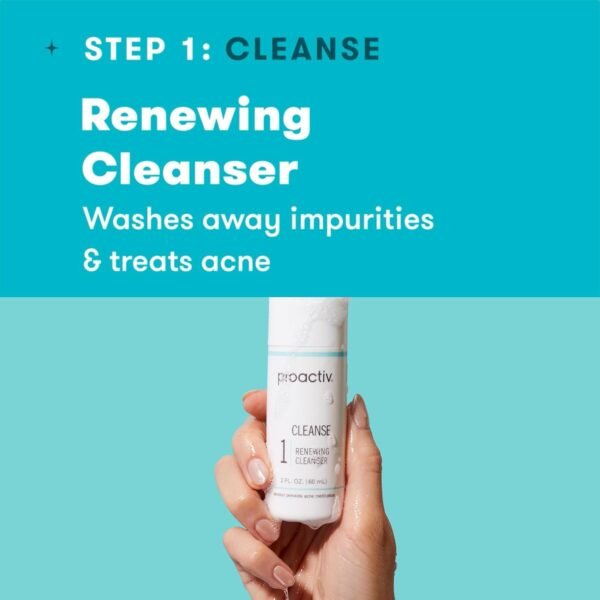 617l7CA1osL._SL1500_.jpg Proactiv 3 Step Acne Treatment - Benzoyl Peroxide Face Wash, Repairing Acne Spot Treatment for Face and Body, Exfoliating Toner - 30 Day Complete Acne Skin Care Kit