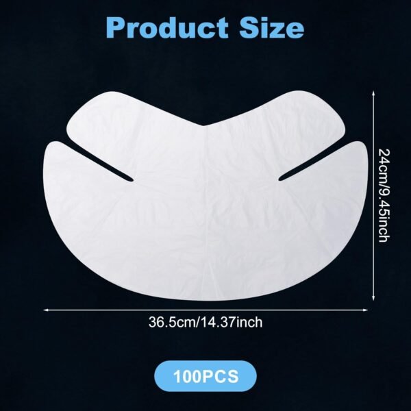 100pcs Disposable Neck Wrinkle Mask for Lock in Moisture, Wrapped Cling Mask Cover Film Patches Moisturizer for Anti Ageing Skin Care