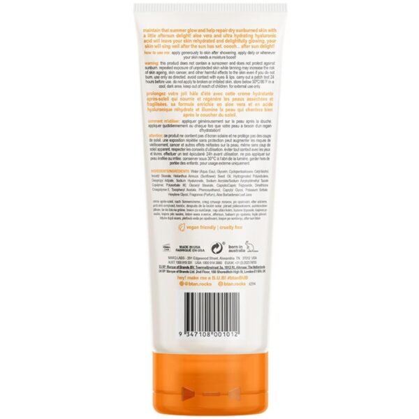 B.TAN After Sun Lotion | Ooooh Aftersun Delight - Aloe Vera & Hyaluronic Acid, Sun Burn Pure Skin Relief, Moisturizing, Soothing, Face & Body Cream, 7 Fl oz