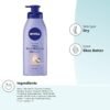 NIVEA Shea Nourish Body Lotion for Dry Skin with Hyaluronic Acid, Shea Butter and Deep Nourishing Serum, 48-Hour Body Moisturizer, 16.9 Fl Oz Pump Bottle