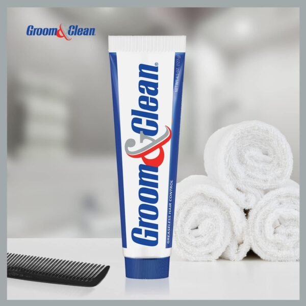 Groom & Clean Hair Styling Product - Men's Grooming Cream - Hair Styling Cream for Men, Medium All Day Hold for All Hairstyles, Easy Wash Off, Greaseless Hair Control 4.5 Oz (Pack of 2)