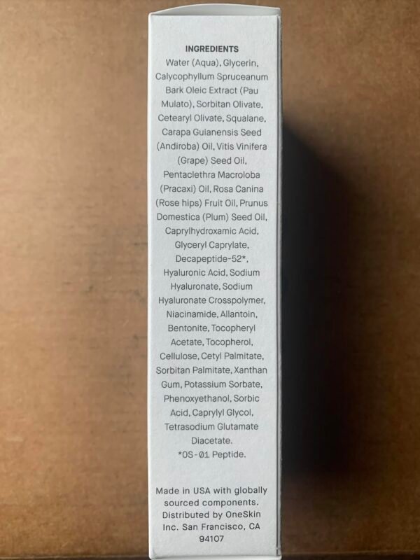 OneSkin FACE OS-01 Peptide Topical Supplement & Skin Longevity Age Reversal Moisturizer