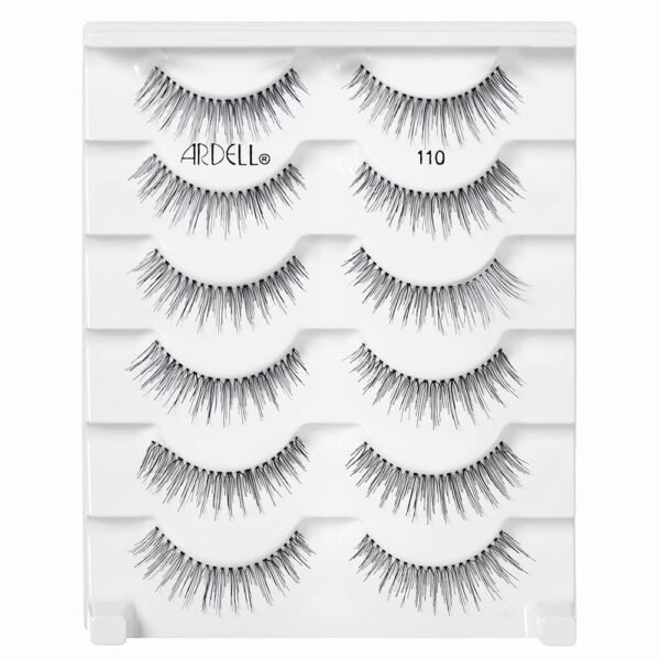 619jqkWr23L._SL1000_.jpg Ardell False Eyelashes, Natural 110, 5 pair + bonus pair Multipack for Eye-Lifting Effect
