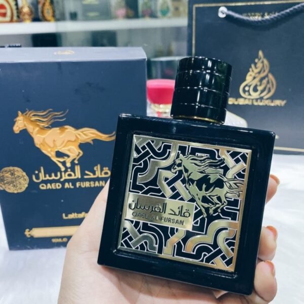 619phamiUaL._SL1024_.jpg Lattafa Qaed Al Fursan - Oriental, Fruity, Fresh, Amber Wood - Eau de Parfum Long-Lasting Fragrance for Unisex, 3.40 Ounce / 100 ml