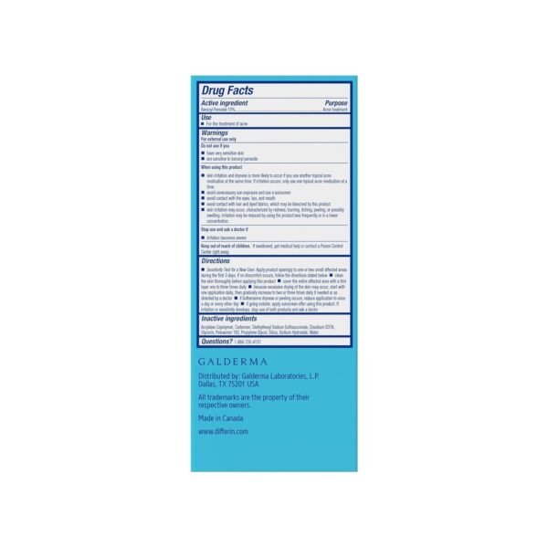 619uTzuCWQL._SL1500_.jpg Differin Acne Spot Treatment with 10% Benzoyl Peroxide, Maximum Strength OTC Acne Treatment, Fast Acting Spot Treatment for Face, 1 oz