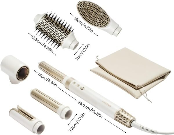 6 in 1 AirCurler Advanced Hot Air Styler - High-Speed Dryer & Auto Curler, Tight Grip, Fast Drying, No Heat Damage, Styling System Set
