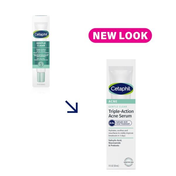 61AdxwvCfmL._SL1500_.jpg Cetaphil Gentle Clear Triple-Action Acne Treatment Serum with Salicylic Acid, Treats and Prevents Acne, Great for Post-Acne Marks, for All Skin Types, 1oz