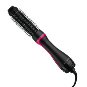 61BBeoP1wL._SL1500_.jpg REVLON One-Step Hair Dryer and Styler - Root Booster Round Brush for Styling, Dryer Brush for Fast and Easy Salon-Quality Blowout, More Shine and Less Frizz (1-1/2 in)