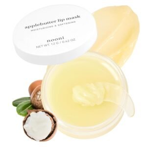 61Bq8KFM5iL._SL1500_.jpg NOONI Vegan Applebutter Lip Mask Overnight – Hydrating Lip Balm & Butter with Shea Butter & Vitamins | Soothing Moisturizer, Softening Treatment for Dry Lips, 0.42 oz