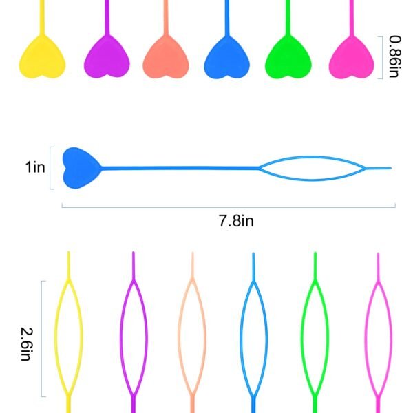 61BtCQhKgKL._SL1500_.jpg Hoyols Quick Hair Beader for Loading Beads Braid Stringer Hair Beading Tools Kit Ponytail Maker Styling Magic Topsy Tail for Kids Girls Colorful (12pcs Multi Color)