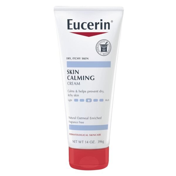 61CFG8BxQWL._SL1500_.jpg Eucerin Skin Calming Cream - Full Body Lotion for Dry, Itchy Skin, Natural Colloidal Oatmeal Enriched - 14 oz. Tube