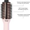 61CIOgpPwL._AC_SL1200_.jpg L'ANGE HAIR Le Volume 2-in-1 Titanium Blow Dryer Brush | Hot Air Brush in One with Oval Barrel | Hair Styler for Smooth, Frizz-Free Results for All Hair Types (Blush - 60mm)