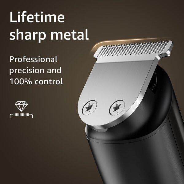 Electric Beard Trimmer for Men: 16-in-1 Professional Barber Hair Clippers - Cordless Grooming Kit - Turbo Speed & Precision Blades