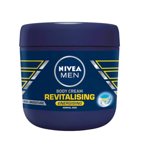 Nivea Men Body Cream Revitalising Body Cream, 13.5oz, with caring Vitamin E- for a revitalised skin feeling