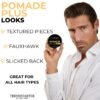 TRENDSTARTER - POMADE SAMPLE PACK - TEST BEFORE YOU INVEST - Matte Wax - Forming Paste - Thickening Fiber - Pomade Plus (Four 0.25oz Samples)