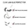 61Cy1tojj5L._SL1500_.jpg Clear Eyelash Glue Super Strong Hold Adhesive Waterproof for Sensitive Eyes False Lashes 0.18 oz