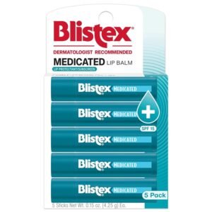 61E-5npqoIL._SL1500_.jpg Blistex Medicated Lip Balm, 0.15 Ounce, Prevent Dryness & Chapping, SPF 15 Sun Protection, Seals in Moisture, Hydrating Lip Balm, Easy Glide Formula for Full Coverage, 1 Pack