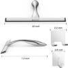 61EdUpRaJL._AC_SL1500_.jpg All-Purpose Stainless Steel Shower Squeegee for Shower Glass Door with 2 Adhesive Hooks, Bathroom Cleaner Tool Household Window Mirror Squeegee , Cleaning Tile Wall, Car, 10 Inch Silver