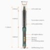 61FaZi2YEL._SL1500_.jpg Mini Thermal Round Brush, 0.35 Inch Barrel Volume Heat Styling Brush for Men and Women Short Thin Curly Straight Hair, Heated Curling Iron,12 Temperature Setting (0.95 Inch with Bristles)