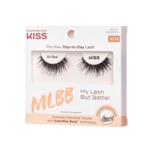 61GYY7lKOFL._SL1200_.jpg KISS My Lash But Better, False Eyelashes, 'So Real', 12 mm, Includes 1 Pair Of Lash, Contact Lens Friendly, Easy to Apply, Reusable Strip Lashes, Glue-On