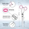 61HZP5Z7APL._SL1500_.jpg Sirabe 9 PCS Hair Cutting Scissors Thinning Shears Kit, Professional Haircut Scissors Set, Barber Hairdressing Texturizing Shears Tools for Salon Home Men Women Kids Adults Pet