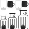 61HbBoYDw8L._AC_SL1500_.jpg Makeup Bag, Large Capacity with Room for Brushes and Mirror, Travel Makeup Organizer, Portable Standing Make Up Case, Waterproof Cosmetic Toiletry Bags with Handle, Color Black