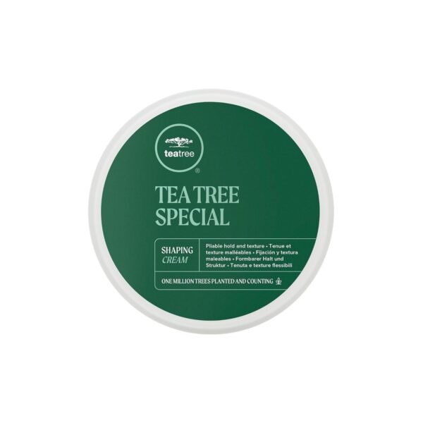 Tea Tree Shaping Cream, Hair Styling Cream, Long-Lasting Hold, Matte Finish, For All Hair Types