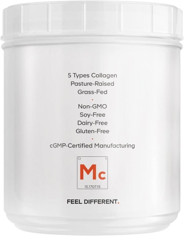 Codeage Multi Collagen Protein Powder Peptides, Hydrolyzed Collagen for Women & Men, Collagen Supplements, Grass Fed Bone Broth, 2-Month Supply, Unflavored, Type 1, 2, 3, 5 & 10, Non-GMO - 20 OZ