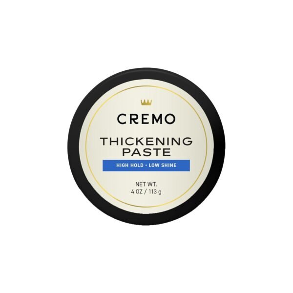Cremo Mens Hair Paste - Premium Barber Grade Thickening Paste with High Hold and Low Shine, 4 Oz