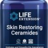Life Extension Skin Restoring Ceramides - Promotes Hydration & Encourages Healthy Ceramide Levels in Skin - Once-Daily Oral Supplement - Non-GMO, Gluten-Free – 30 Liquid Vegetarian Capsules