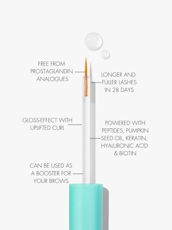 SWEED - Eyelash Growth Serum | Lengthens with Peptides, Biotin, Pumpkin Seed Oil + Keratin | Prostaglandin-Free | Vegan, Cruelty-Free, Clean Beauty (0.10 fl oz | 3 ml)