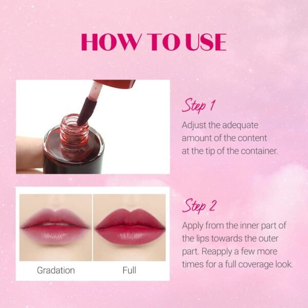 61ISpecRurL._SL1000_.jpg ETUDE Dear Darling Water Tint - Cherry Ade (9g) | Vivid Color Lip Stain with Moisturizing Weightless & Non-sticky Finish Lip Stain | Smudge-proof Lip Tint | Korean Makeup, Kbeauty