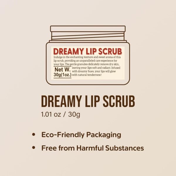61IXr9kdCcL._SL1500_.jpg EJW Nourishing Lip Scrub - Infused with Coconut Oil, Olive Fruit Oil, and Jojoba Seed Oil, 1.05oz - Exfoliate, Hydrate, and Glow for Chapped Dry, Dark Lips