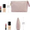 61IY4h1cN3L._AC_SL1500_.jpg BAGSMART Small Cosmetic Bag, Elegant Roomy Makeup Bags,lipstick pouch,Zipper Pouch,Great Gifts for Women,Travel Waterproof Toiletry Bag Accessories Organizer Gifts (Pink-1 pcs)