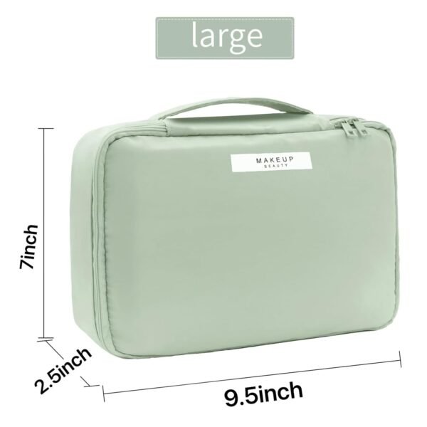 Travel Makeup Bag Cosmetic Bag Makeup Bag Toiletry bag for women and men (Green)