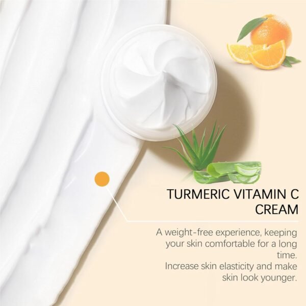 61J2kZyk-EL._SL1500_.jpg Turmeric Vitamin C Face Cream, Anti-Aging Turmeric Cream, Firming Skin, Improve Acne and Reduce Dark Spots, Even Skin Tone, Turmeric Vitamin C Cream Deeply Hydration,Repair Improve Dull Skin